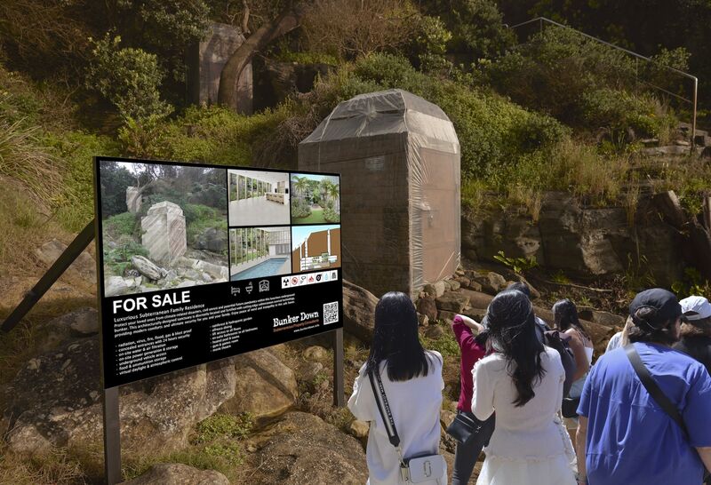 Bunker Down: survival of the fittest I - a Land Art by Sally Kidall